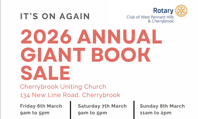 Rotary West Pennant Hills & Cherrybrook Giant Book Sale